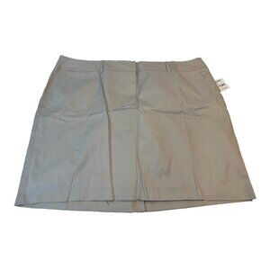 Venezia Women's Khaki Stretch Skirt with Pockets Size 24